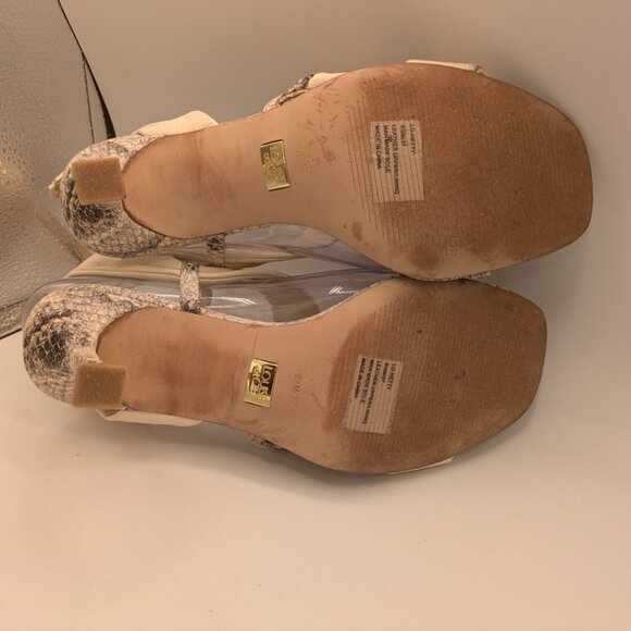 Louise Et Cie HETTY Ankle Strap Open Toe Fashion Heeled Sandals SZ 6.5 - Picture 8 of 10